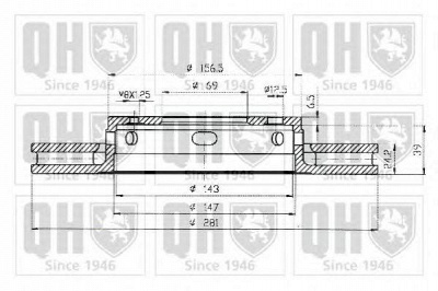 QUINTON HAZELL bdc4572 -  Тормозной диск